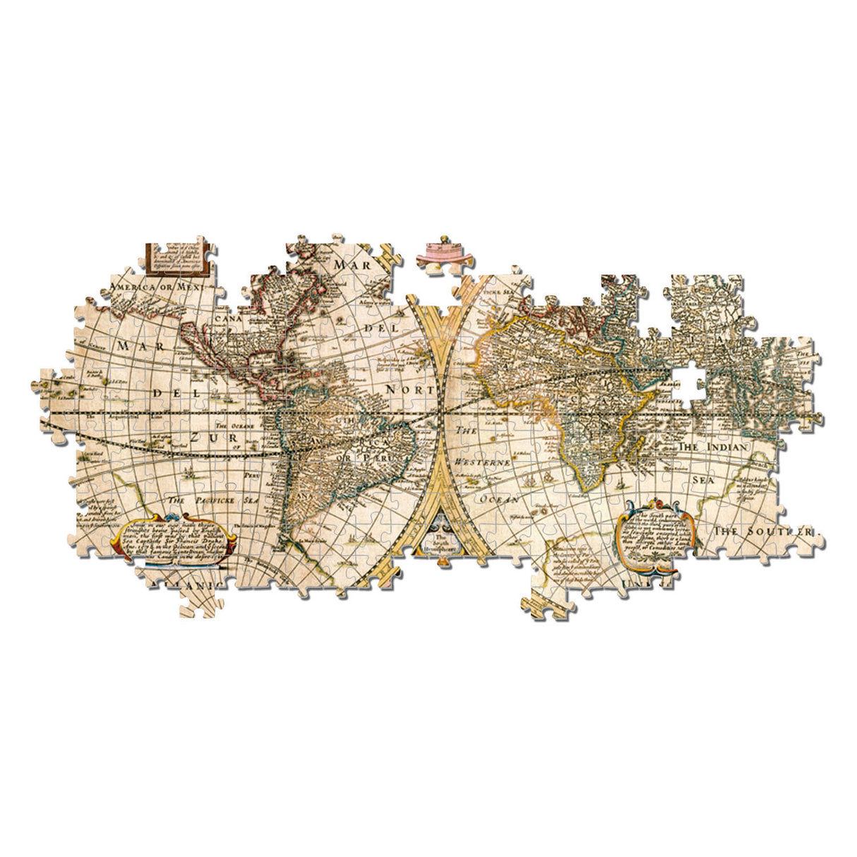 Cleronni Puzzle Antique World Map, 3000st.