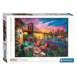 Clementoni Puzzle Manhattan Balcony Sunset, 3000.