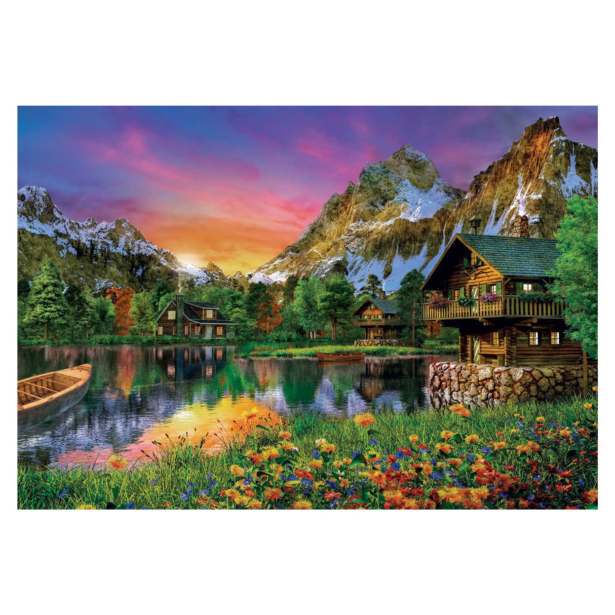 Clementoni Puzzle Alpine Lake, 6000st.