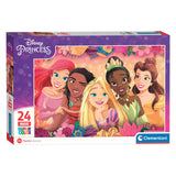 Clementoni Maxi-Puzzle Disney Prinzessin, 24 Teile.