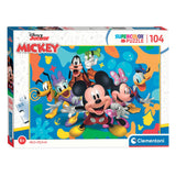 Cleemetoni Puzzle Disney - Mickey a Frënn, 104ST.