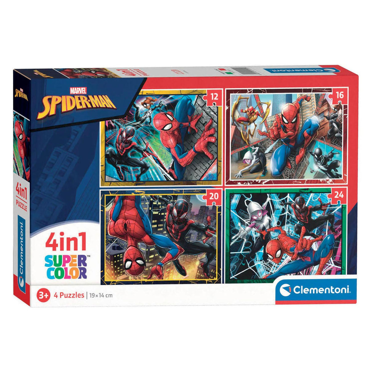 Clementoni Rätsel Marvel Spiderman, 4in1