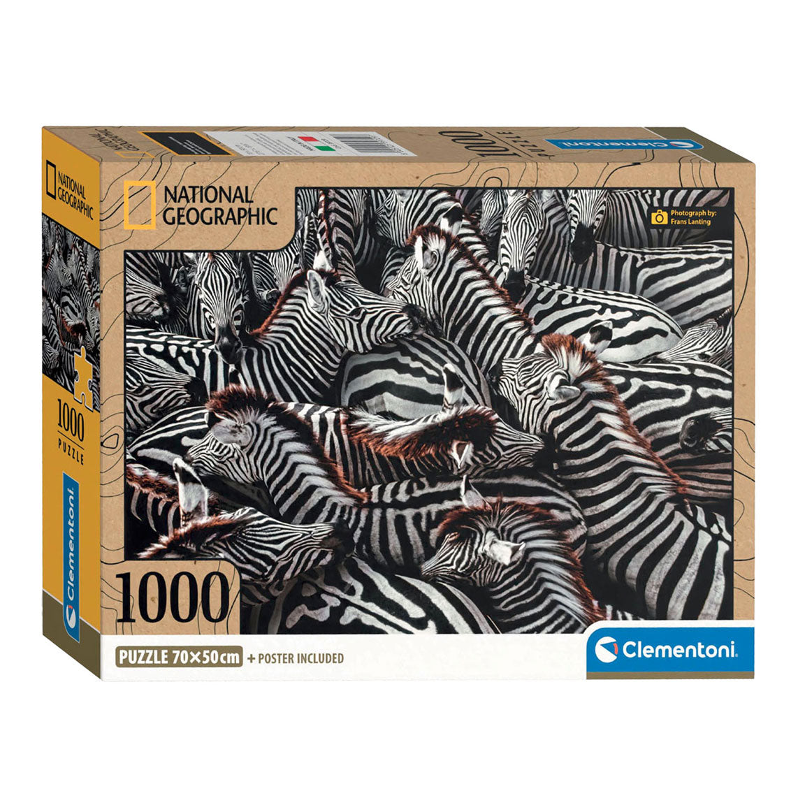 Clementoni Jigsaw Puzzle National Geographics Zebra, 1000st.