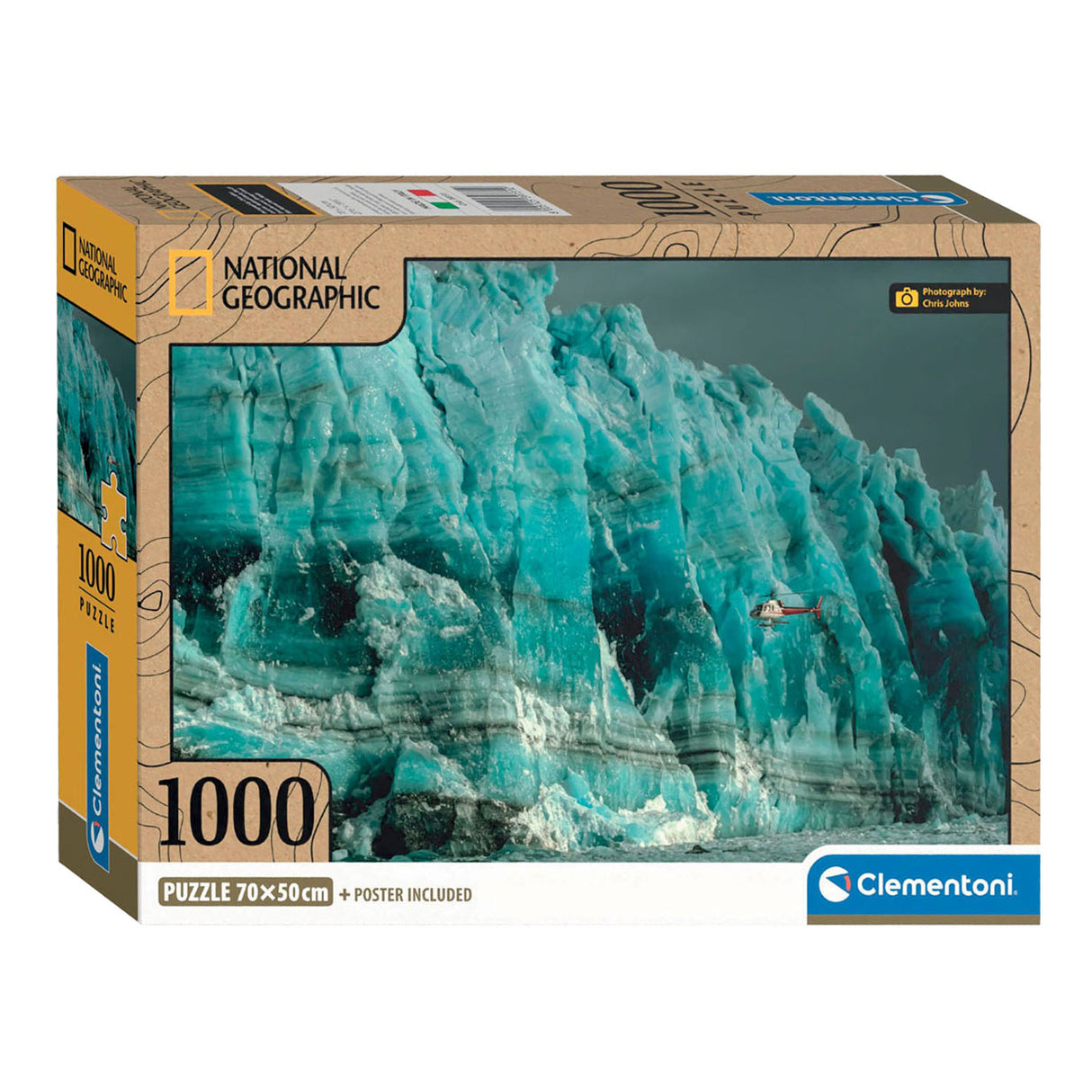 Clementoni Jigsaw Puzzle National Geographics Gletsher, 1000st.