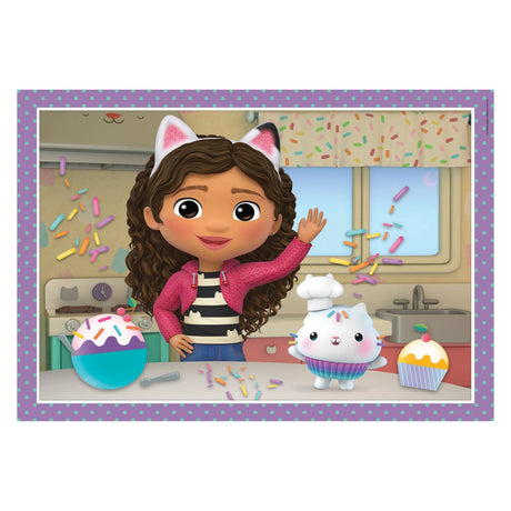 Clementoni Supercolor 4in1 Puzzle Gabbys Puppenhaus 12-24 Teile
