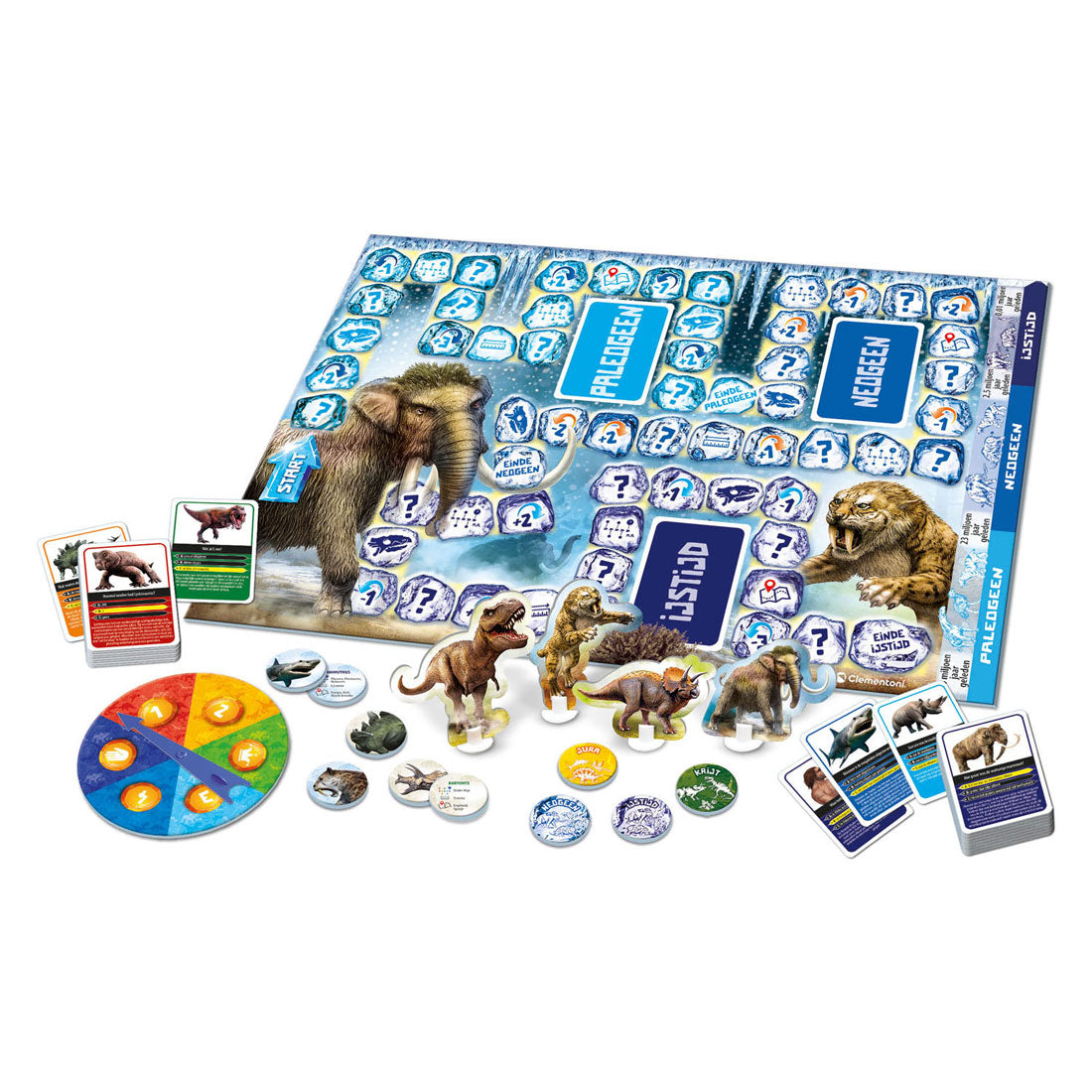 Clementoni dinosaurier och Prehistory Board Game (NL)