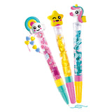 Clementoni-Idee – Glitzerstifte – Bastelpaket voller Zubehör – Das kreative Geschenk – Glitzerstifte basteln – ab 6 Jahren