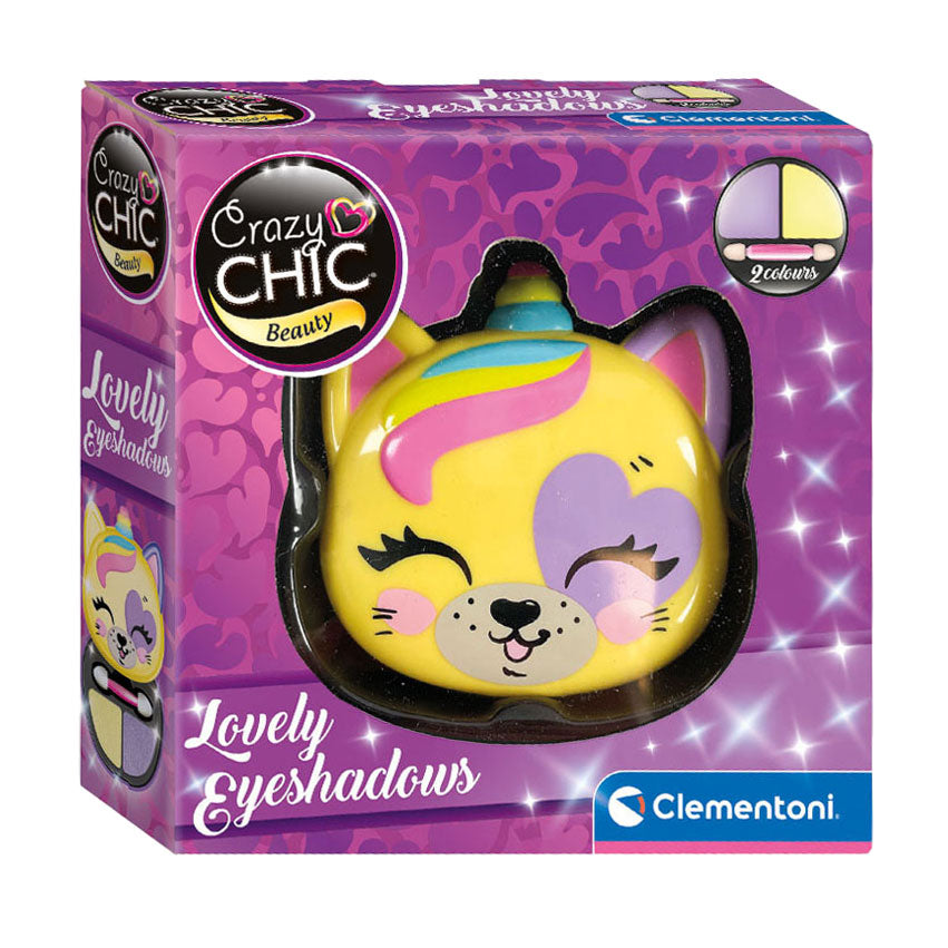 Clementoni Crazy Chic Sombra de ojos en caja de maquillaje Tigre