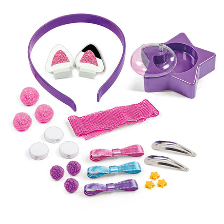 Clementoni – Haarschmuck für Kinder – Gabby's Dollhouse – Kreativset – Haarschmuck selbst dekorieren – ab 4 Jahren