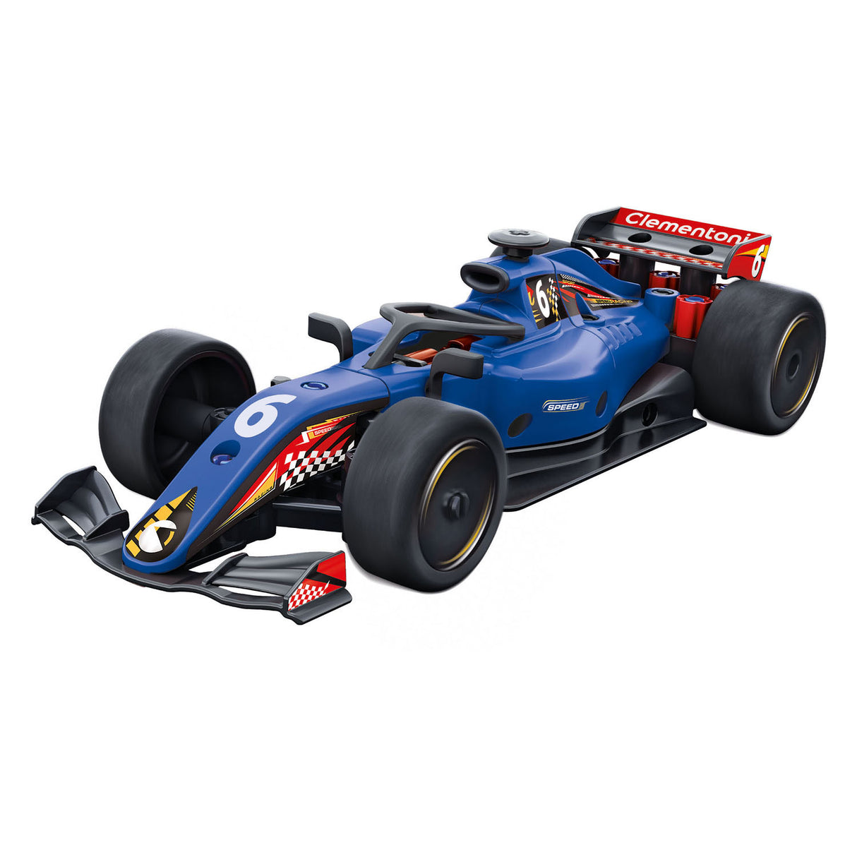 Clementoni Science und Spel - Mechaniker -Rennwagen oder Go Kart 2in1 Gebäude -Set