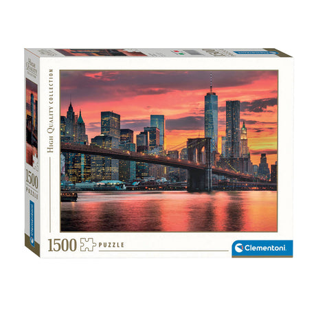 Clementoni Puzzle Easy Fluss in der Abenddämmerung, 1500 Teile.