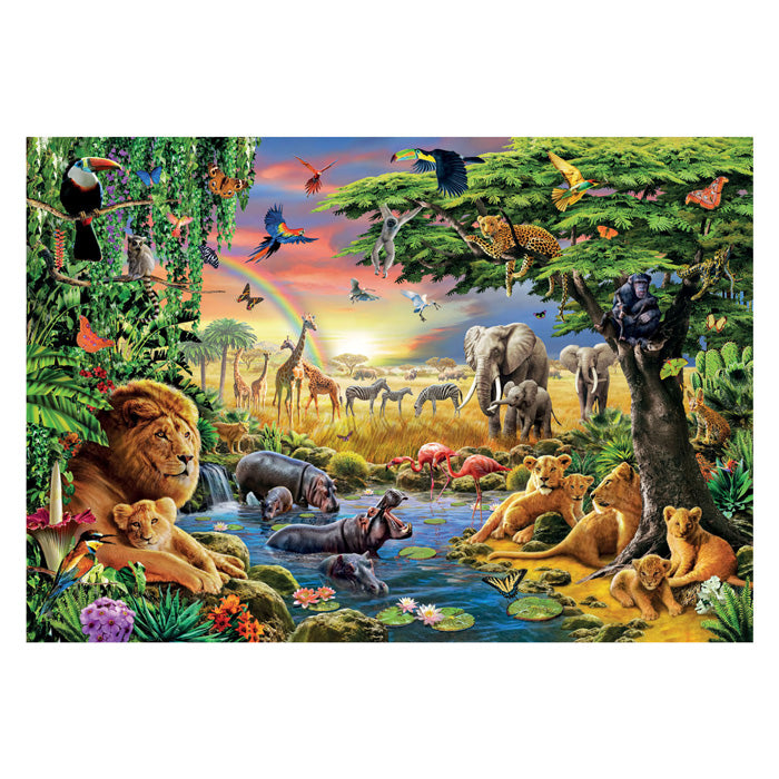 Clementoni legpuzzel the african gathering, 2000st.