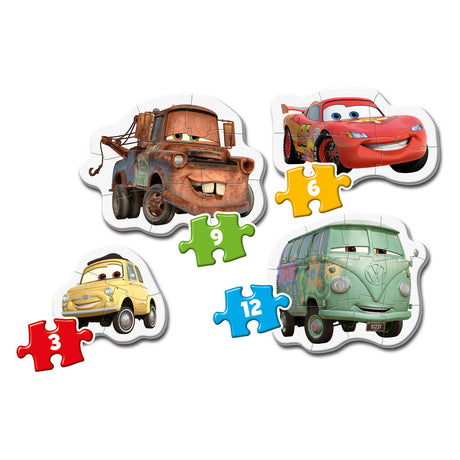 Clementoni Puzzle 3-6-9-12 meine ersten Puzzle-Autos