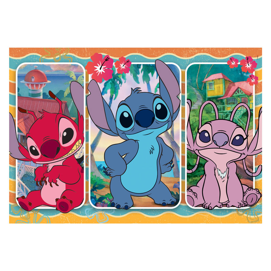 Clementoni legpuzzel super color maxi disney stitch, 24st.