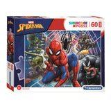 Clementoni legpuzzel super color maxi spiderman, 60st.