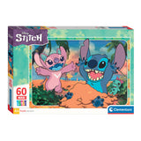 Clementoni Jigsaw Puzzle Super Color Maxi Stich, 60st.