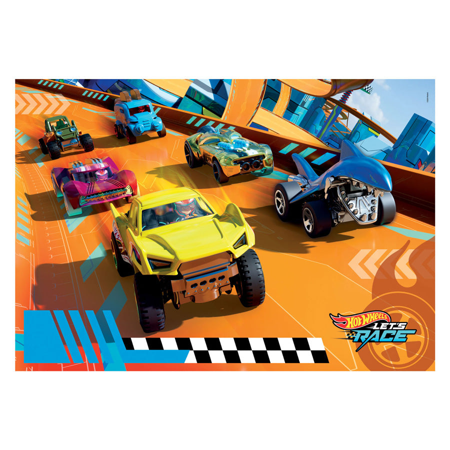 Clementi Jigsaw Puzzle Super Color Maxi Hot Wheels, 104st.