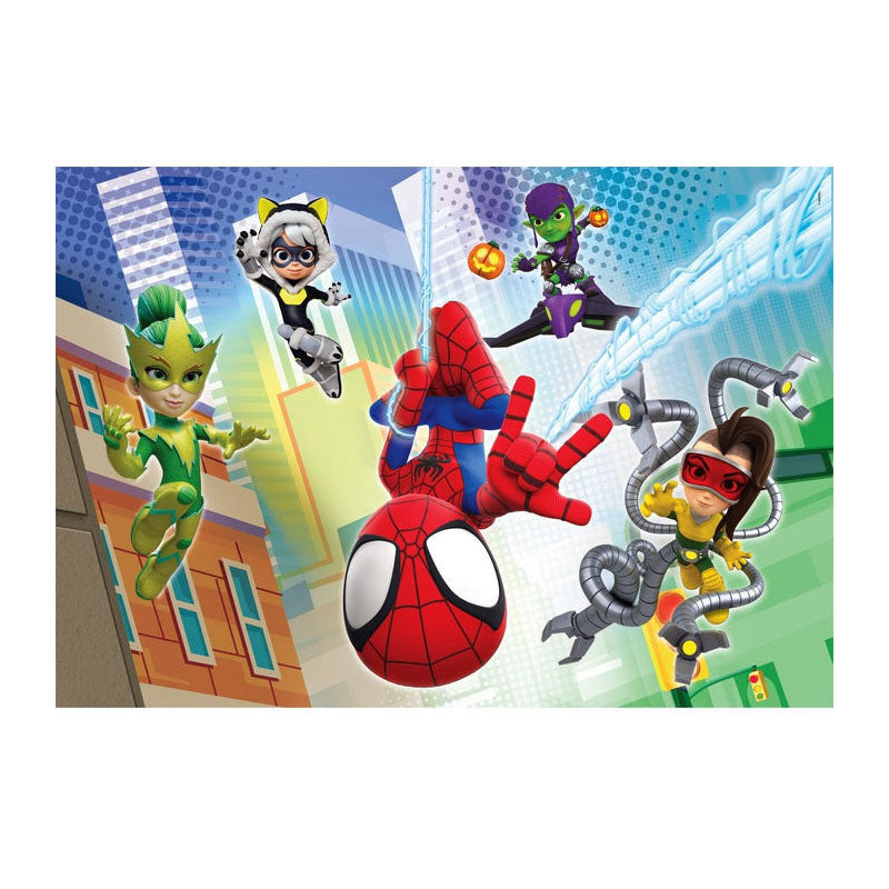 Clementoni Jigsaw Puzzle Super Color Spidey och hans fantastiska vänner 2x60st.