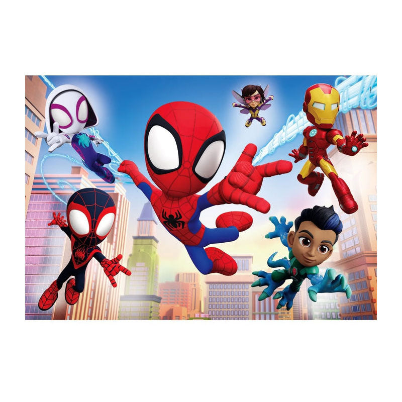 Clementi Jigsaw Puzzle Super Color Spidey in njegovi neverjetni prijatelji 2x60st.