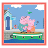 Clementoni Jigsaw Puzzle Superfarbe quadratisches Peppa -Schwein, 3x48st.