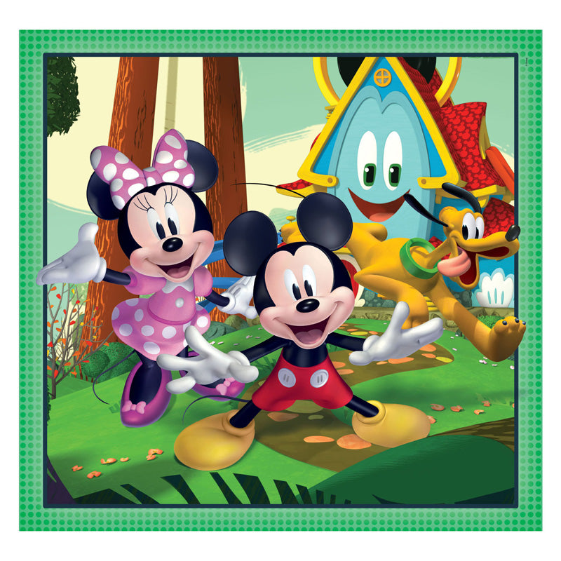 Clementoni Jigsaw Puzzle Super Color Square Mickey and Friends, 3x48st.