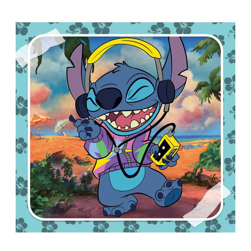 Clementoni Jigsaw Puzzle Super Color Square Disney Stich, 3x48st.