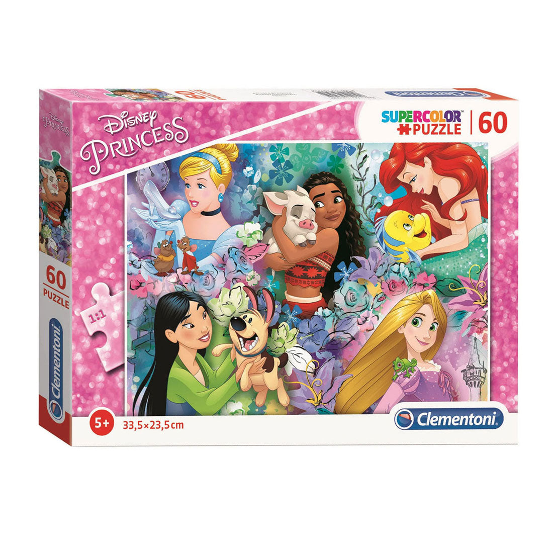 Clementoni Jigsaw Puzzle Super Color Princess II, 60st.