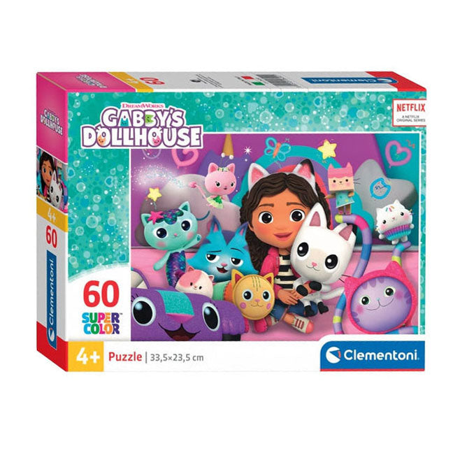 Clementoni legpuzzel super color gabby's poppenhuis, 60st.