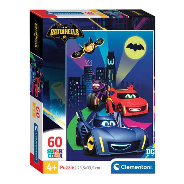 Clementoni legpuzzel super color batwheels, 60st.