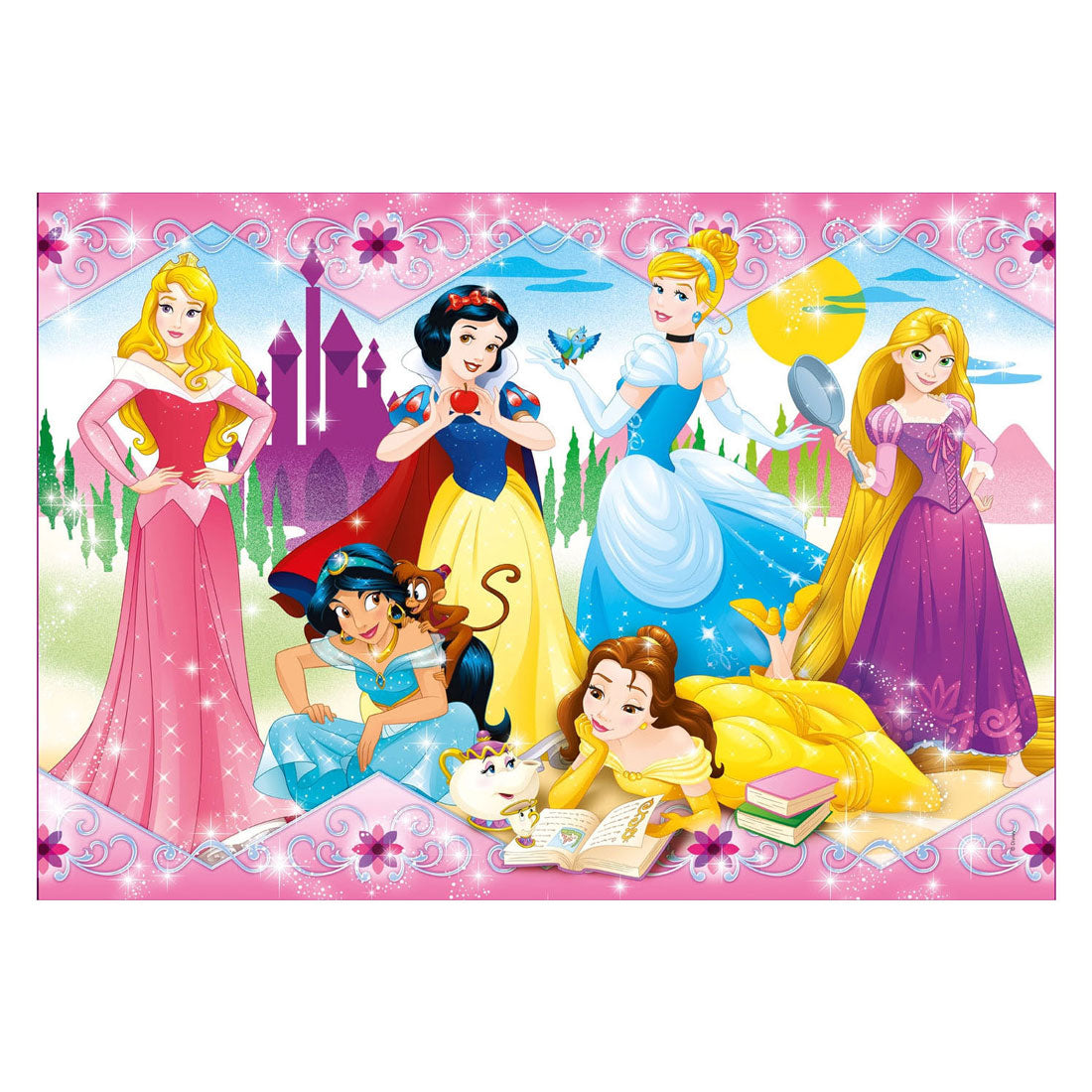 Clementoni legpuzzel super color disney prinses, 104st.