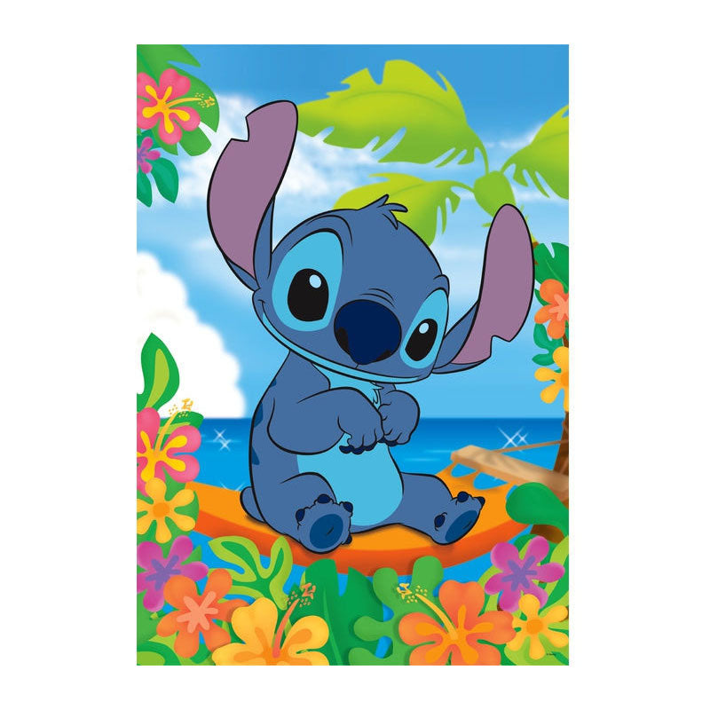 Disney Puzzle Stitch på stranden 104 stycken