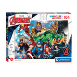 Marvel Clementoni Puzzle Super Color Avengers, 104 Teile.