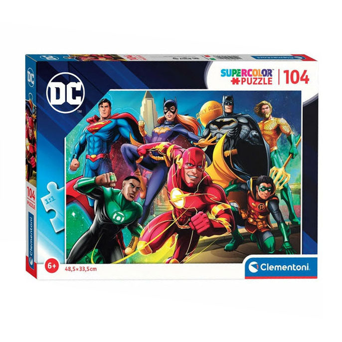 Cleemonii Jigsaw Puzzel Super Faarf DC Comics, 104ST.