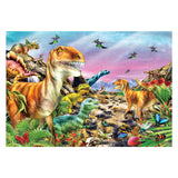 Clementoni legpuzzel super color land of dinosaurs, 104st.