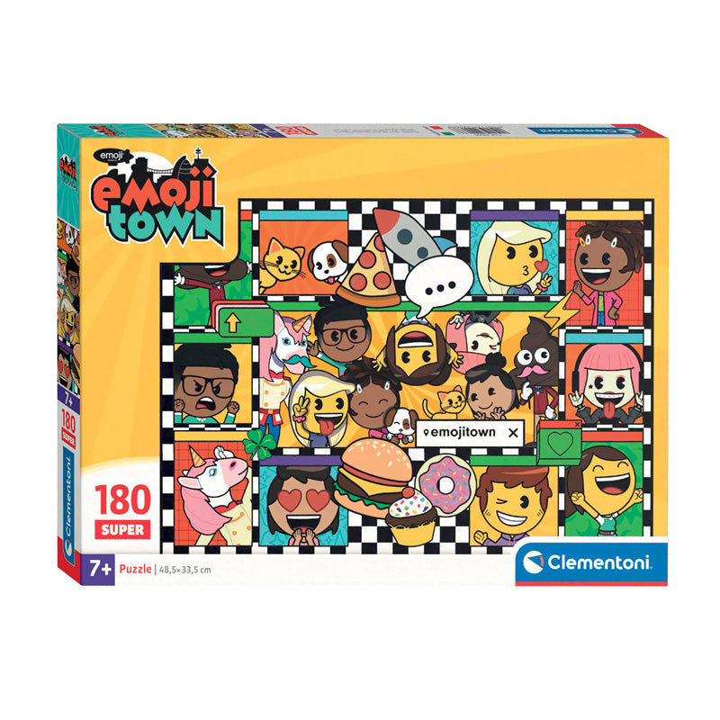 Clementoni Jigsaw Puzzle Super Color Emoji Town, 180st.