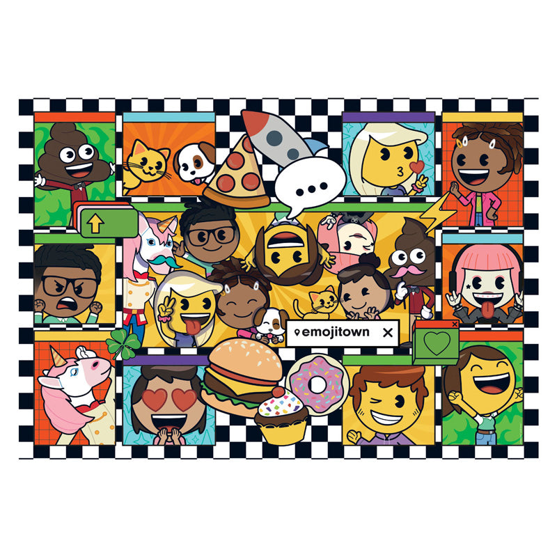 Clementoni Jigsaw Puzzle Super Color Emoji Town, 180st.