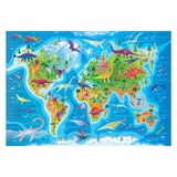 Clementoni Jigsaw Puzzle Super Color Dinosaurus Carte, 180st.