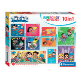 Clementoni Jigsaw Puzzle Super Color 10in1 DC Comics