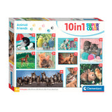 Clementoni Bein Puzzel Super Color 10in1 Tierfreunde