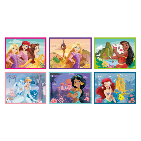 Clementoni Blockpuzzle Disney Prinzessin, 12 Teile.