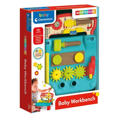 Clementoni Baby – Montessori-Werkbank mit Holzelementen