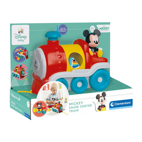 Clementoni Baby - Disney Formensortierer Mickey Mouse Zug, 5 Stück.
