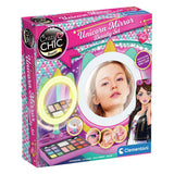 Clementoni Crazy Chic – Lichtspiegel – Schminkspiegel für Kinder – Aufbewahrung von Make-up – ab 6 Jahren