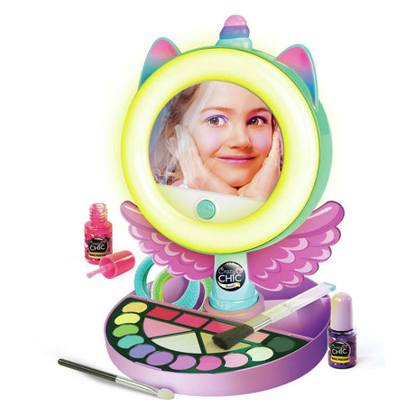 Clementoni Crazy Chic – Einhornspiegel mit LED-Ringlicht