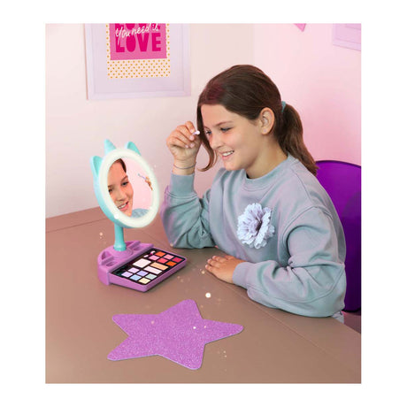 Clementoni Crazy Chic – Einhornspiegel mit LED-Ringlicht