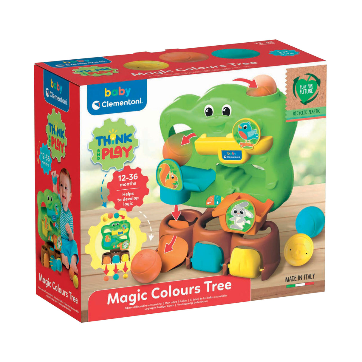 Clementoni Baby-Versteckspiel-Kugelbaum