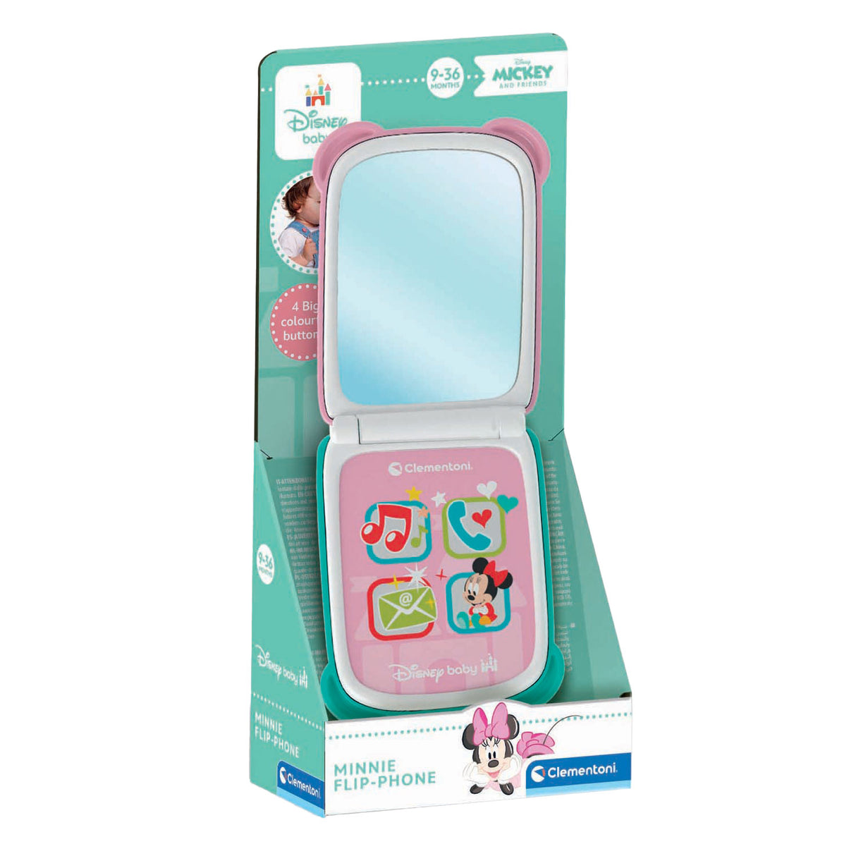 Clementoni Baby Disney Minnie Mouse faltbares Telefon