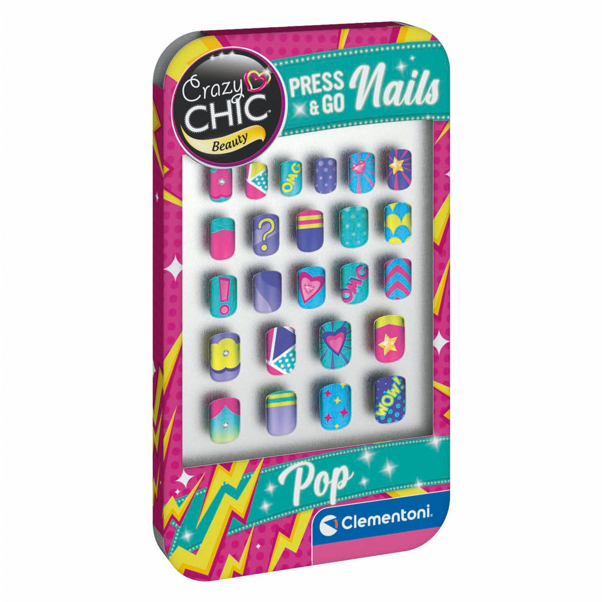 Clementoni Crazy Chic Press Go Nails – Pop