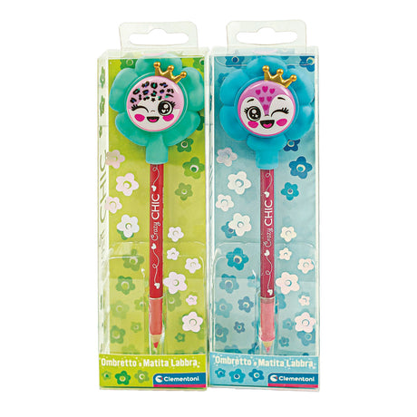 Clementoni verrückter schicker Lidschatten und Lipliner-Blume – Türkisblau