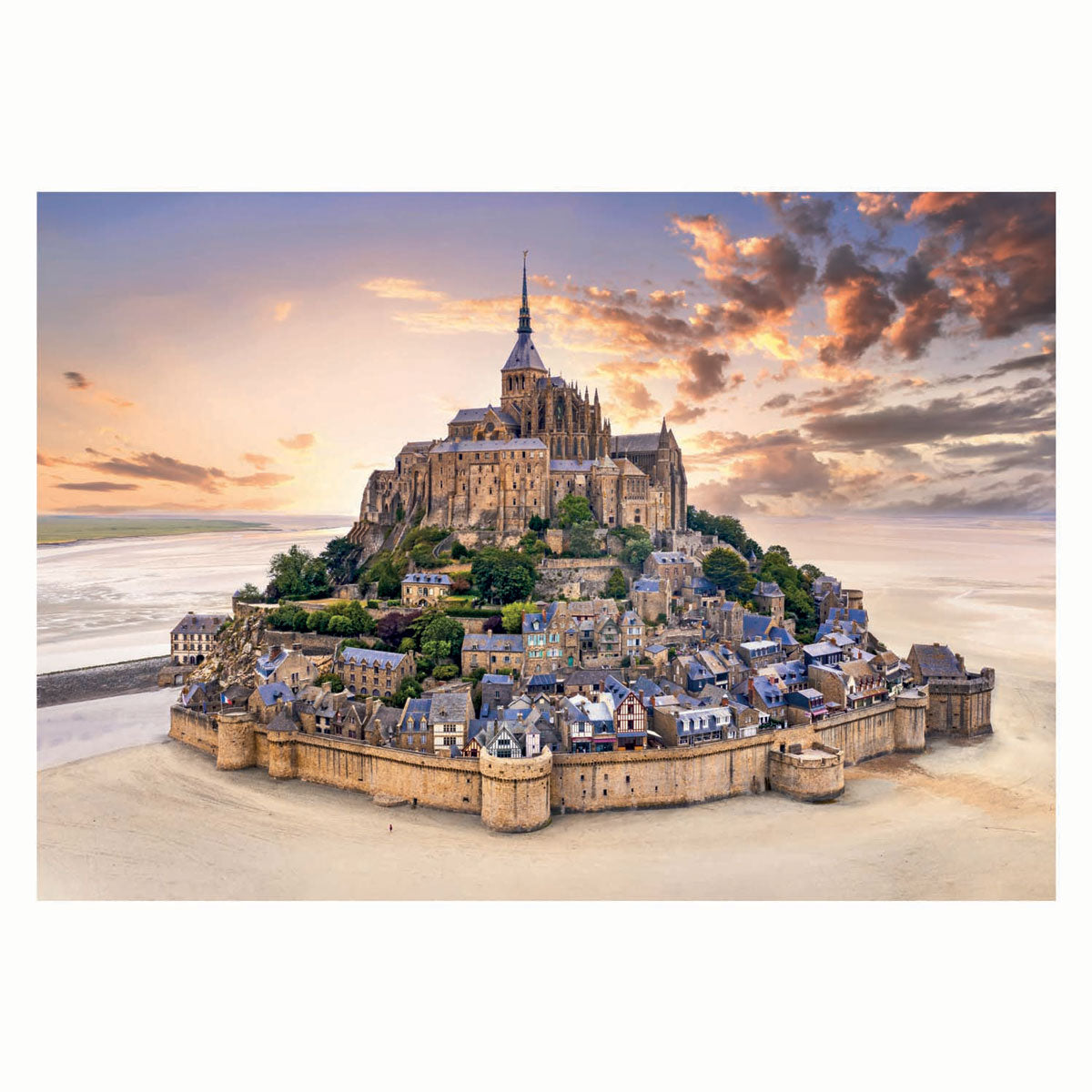 Clementoni – Puzzle – 1500 Teile – Mont Saint-Michel Rising – Puzzle für Erwachsene – hochwertige Sammlung